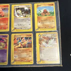 8 E Reader Pokemon Lot Aquapolis Skyridge Expedition Non Holo Vintage NM/LP - Image 3