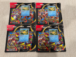 Pokemon TCG Mega Evolution 3 Pack Blisters Lot Of 4 Sealed - Image 1