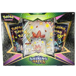 Pokemon TCG Shining Fates Shiny Eldegoss V Box 5 Pack New Sealed Imperfect Box - Image 1