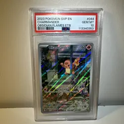 2023 Charmander 44 Black Star Promo Pokemon SV: Obsidian Flames PSA 10 GEM MINT - Image 1