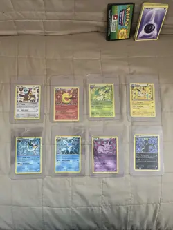 Pokemon TCG Holo Full Eeveelution Black and White Set BW87-BW94 - Image 1