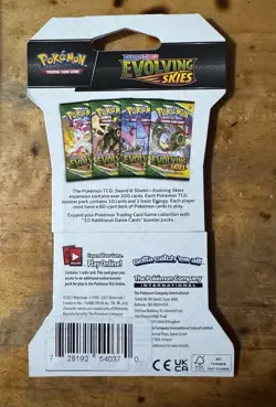 Pokemon TCG: Sword & Shield - Evolving Skies Sleeved Booster Pack. Rayquaza 820650808784 - Image 2