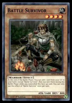 Battle Survivor 2021 Tin of Ancient Battles MP21-EN014 MP YuGiOh TCG | Buy 10 Ge - Image 1