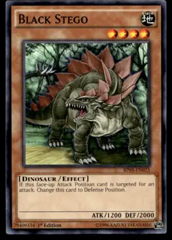 Black Stego Battle Pack 3: Monster League BP03-EN025 MP YuGiOh TCG | Buy 10 Get - Image 1