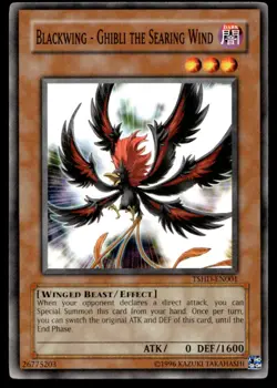 Blackwing - Ghibli the Searing Wind The Shining Darkness TSHD-EN001 MP YuGiOh TC - Image 1