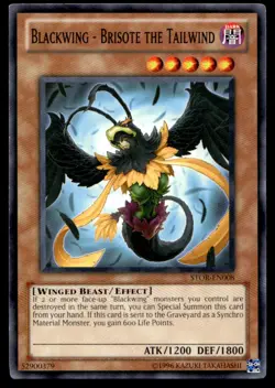 Blackwing - Brisote the Tailwind Storm of Ragnarok STOR-EN008 MP YuGiOh TCG | Bu - Image 1