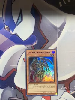 Yugioh Evil HERO Infernal Prodigy LDS3-EN024 Ultra Rare 1st Edition (Blue) - Image 1