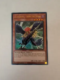 Yugioh Blackwing - Bora the Spear BLCR-EN057 Ultra Rare 1st Ed NM - Image 1