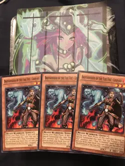 Yugioh 3x Brotherhood Of The Fire Fist - Leopard LTGY Common 1st Ed Light Play - Image 1