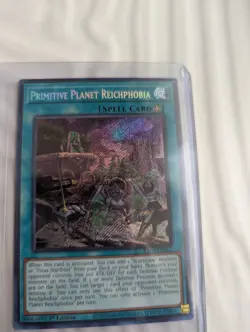 Yugioh Primitive Planet Reichphobia Secret Rare RA02 - Image 1