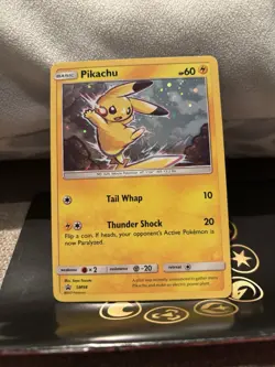 Pikachu SM98 Black Star Holo Promo Card Sun and Moon -SWIRL KICK- 💫 see Pics - Image 1