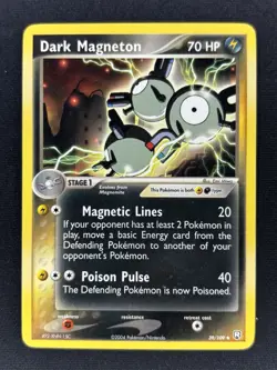Dark Magneton 39/109 - EX Team Rocket Returns Non-Holo Pokemon Card - LP - Image 1