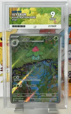 🔹ACE 9 MINT🔹Ivysaur 167/165🔸Scarlet & Violet 151 English Pokemon TCG Card - Image 1