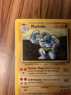 Machoke Base Set 34/102 Uncommon Pokemon Card Unlimited 1999 LP - Image 5