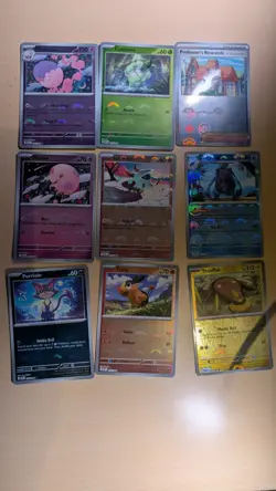 White Flare/Black Bolt pokeball lot - 9 cards - Image 1
