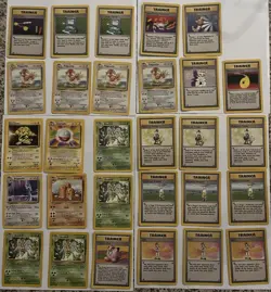 Pokemon TCG 29 Cards of Base Set All Rare Non Holos Vintage MP-LP - Image 1