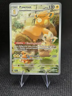 Pokemon Pawmot TCG Scarlet & Violet Base Set Holo Illustration Rare Card 209/198 - Image 1