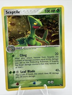 Cosmos HOLO Sceptile 4/17 Promo POP Series 1 Pokemon Card 2004 Near Mint - Image 1