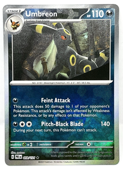 Umbreon - 059/131 Pokemon TCG ( Poke Ball ) Prismatic Evolutions Pokemon Card - Image 1