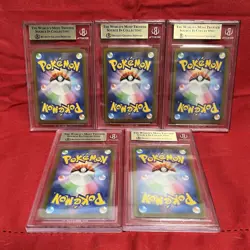 BGS 9.5 Yu Nagaba Promo Set of 5 Japanese Pokemon Cards Graded Gem Mint - Image 2