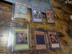 AMAZING LOT OF 6 vintage VALUABLE YU-GI-OH TRADING CARDS. TCG. FORT EDITIONS++ - Image 1