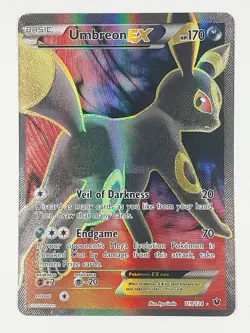 Pokemon TCG Umbreon EX Card 119/124 Fates Collide NM Condition - Image 2