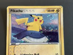 2007 Pokemon Pop Series 5 Pikachu Holo Card 12/17 Inverted Back Error - Image 3