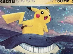 2007 Pokemon Pop Series 5 Pikachu Holo Card 12/17 Inverted Back Error - Image 4