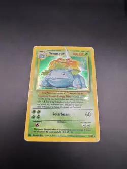 Pokemon TCG Venusaur Base Set Unlimited Holo Rare Card 15/102 - Vintage WOTC - Image 2