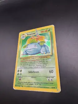 Pokemon TCG Venusaur Base Set Unlimited Holo Rare Card 15/102 - Vintage WOTC - Image 3