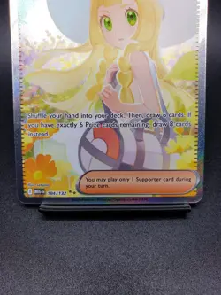 Lillie's Determination 184/132 SIR Mega Evolution Trainer Supporter Pokemon Card - Image 3