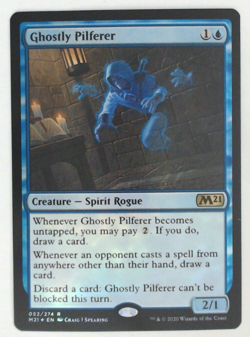 MTG Bling - Foil - Ghostly Pilferer - Core Set 2021 -i23 - Image 1