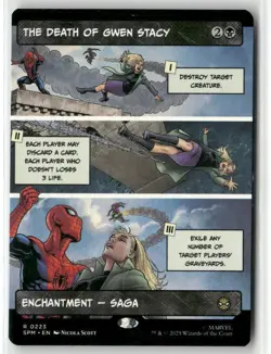 MTG MARVEL'S SPIDER-MAN THE DEATH OF GWEN STACY BORDERLESS NON-FOIL - Image 1
