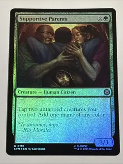 MTG Universes Beyond: Spider-man Supportive Parents Foil 0119 NM - Image 1