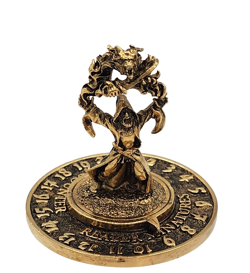 Tox Human Wizard Scrye Life Counter Reaper Miniatures-Pewter 14k Gold Plated-B6 - Image 1