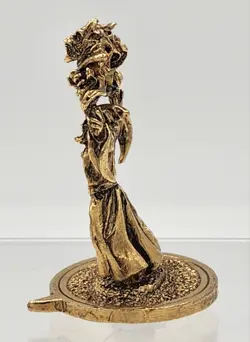 Tox Human Wizard Scrye Life Counter Reaper Miniatures-Pewter 14k Gold Plated-B6 - Image 5