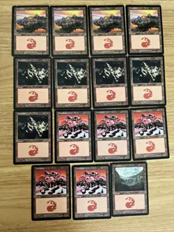 15x Mountain - NM/MP - MTG - Odyssey - Magic The Gathering - Image 1