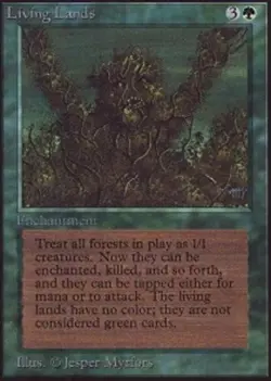 1x Living Lands Light Play, English 2nd Edition Unlimited MTG Magic - Image 1
