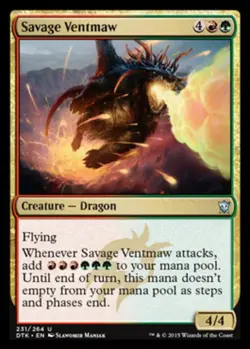 Savage Ventmaw Light Play, English Magic the Gathering MTG Dragons of Tarkir - Image 1