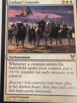 1x Cathars' Crusade MTG Avacyn Restored Regular LP - Image 1