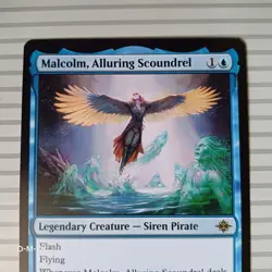 Magic: the Gathering- Lost Caverns of Ixalan~ Rare ~ Malcolm, Alluring Scoundrel - Image 2