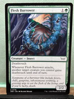 MTG TCG: Flesh Burrower 178, Duskmourn: House of Horror - Image 1