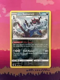 Pokemon Card Hisuan Samurott Astral Radiance Reverse Holo Rare 100/189 Near Mint - Image 1