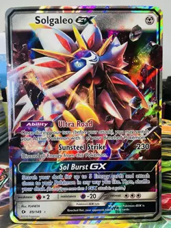 Pokemon Solgaleo GX 89/149 Sun & Moon JUMBO/OVERSIZED Holo Promo - Image 2