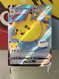 Pokemon TCG • 2021 • Flying Pikachu VMAX 7/25 Celebrations • Near Mint - Image 1