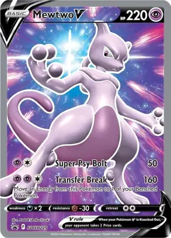 Pokemon TCG Mewtwo V SWSH229 Sword & Shield Black Star Promo Holo NM - Image 1