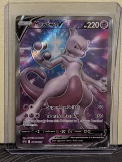 Pokemon TCG Mewtwo V SWSH229 Sword & Shield Black Star Promo Holo NM - Image 3