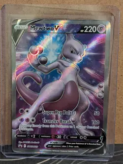 Pokemon TCG Mewtwo V SWSH229 Sword & Shield Black Star Promo Holo NM - Image 4