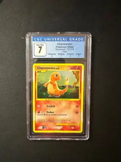 2008 Pokemon Stormfront TCG Charmander Holo 101/100 CGC 7 - Image 1