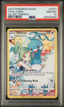 2022 Pokemon Sword & Shield Silver Tempest Fa/Altaria ✨ #TG11 PGA 10 (NEW CERT) - Image 1